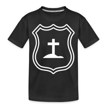 Armoiries croisées - T-shirt bio Premium Enfant - noir - Devant