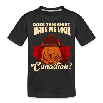 Le Canada fait-il paraître canadien - T-shirt bio Premium Enfant - noir - Devant
