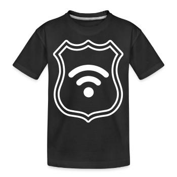 Armoiries Internet Wi-Fi - T-shirt bio Premium Enfant - noir - Devant