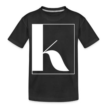 Lettre alphabet k - T-shirt bio Premium Enfant - noir - Devant