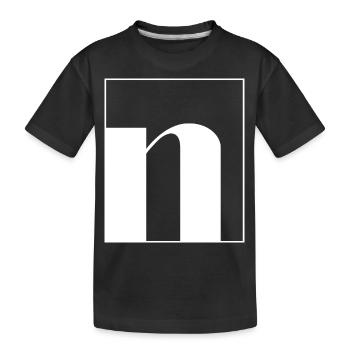Lettre alphabet n - T-shirt bio Premium Enfant - noir - Devant