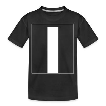 Lettre alphabet l - T-shirt bio Premium Enfant - noir - Devant