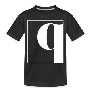 Lettre alphabet q - T-shirt bio Premium Enfant - noir - Devant