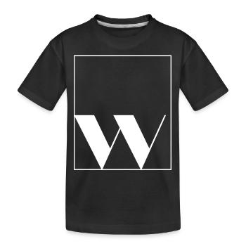 Lettre alphabet w - T-shirt bio Premium Enfant - noir - Devant