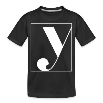 Lettre alphabet y - T-shirt bio Premium Enfant - noir - Devant