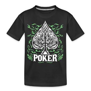Poker b - T-shirt bio Premium Enfant - noir - Devant