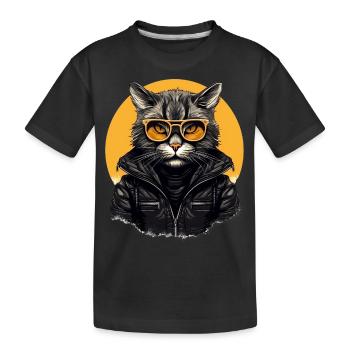 Urban Purrfection : du chat | Amoureux des chats - T-shirt bio Premium Enfant - noir - Devant
