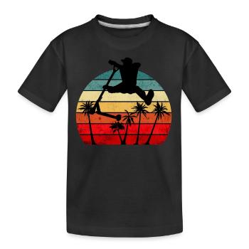 Stunt Scooter Palms - T-shirt bio Premium Enfant - noir - Devant