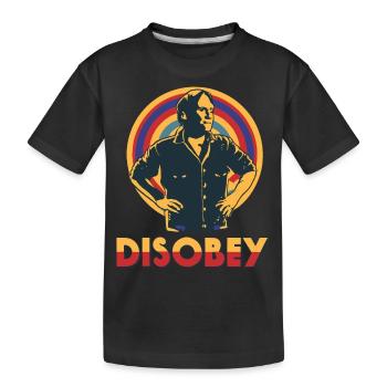 Désobéir - Rétro - T-shirt bio Premium Enfant - noir - Devant