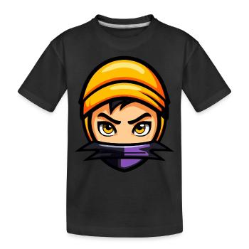 Cute Halloween Ninja - Kids' Premium Organic T-Shirt - black - Front