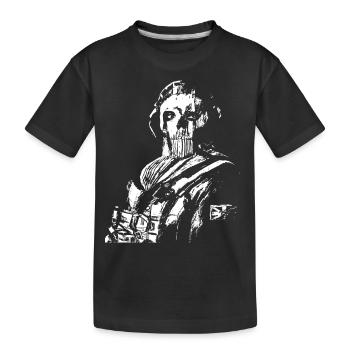 COD Ghost meme - Kinder Premium Bio T-Shirt - Schwarz - Vorne