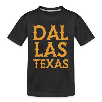 Dallas - Texas - United Statesof America - USA - Kinder Premium Bio T-Shirt - Schwarz - Vorne