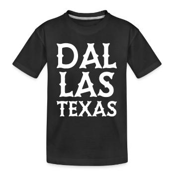 Dallas - Texas - United Statesof America - USA - Kinder Premium Bio T-Shirt - Schwarz - Vorne