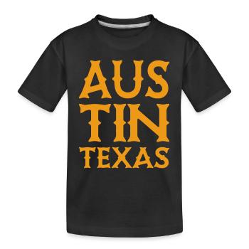 Austin - Texas - États-Unis d’Amérique - États-Unis - T-shirt bio Premium Enfant - noir - Devant