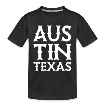 Austin - Texas - États-Unis d’Amérique - États-Unis - T-shirt bio Premium Enfant - noir - Devant