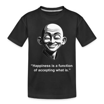 Accepter ce qui est | Citation Zen - T-shirt bio Premium Enfant - noir - Devant