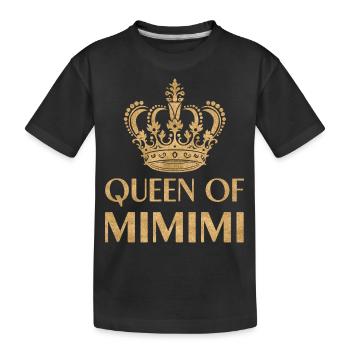 Queen of Mimimi Funny Sayings Humor - Kids' Premium Organic T-Shirt - black - Front