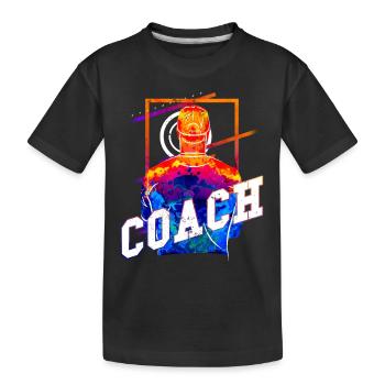 Trainer Coach Training Training Sport Team - Kids' Premium Organic T-Shirt - black - Front