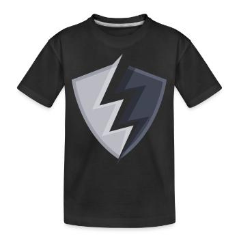 Wappen logo - Kinder Premium Bio T-Shirt - Schwarz - Vorne