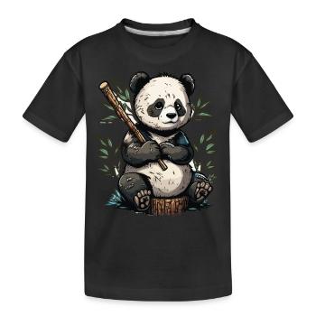 Bamboo Buddy - Kids' Premium Organic T-Shirt - black - Front