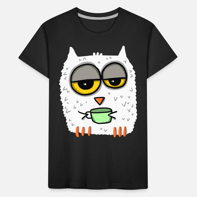 müde Eule Kinder Premium Bio T-Shirt