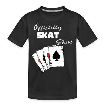 Chemise officielle Skat - T-shirt bio Premium Enfant - noir - Devant