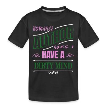 Idée présente blog Creativewriting auteur rat de bibliothèque - T-shirt bio Premium Enfant - noir - Devant