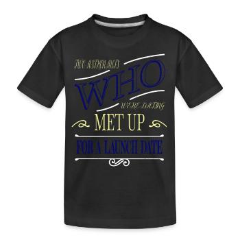 Vaisseau spatial en apesanteur céleste déclaration cadeau - T-shirt bio Premium Enfant - noir - Devant