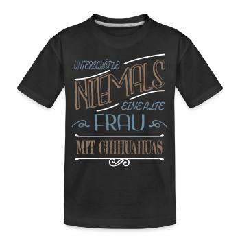 Grandmother Recognition Husband Pregnant Smeilie - Kids' Premium Organic T-Shirt - black - Front