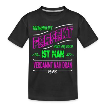 Cadeau d’anniversaire Chef Chef - T-shirt bio Premium Enfant - noir - Devant