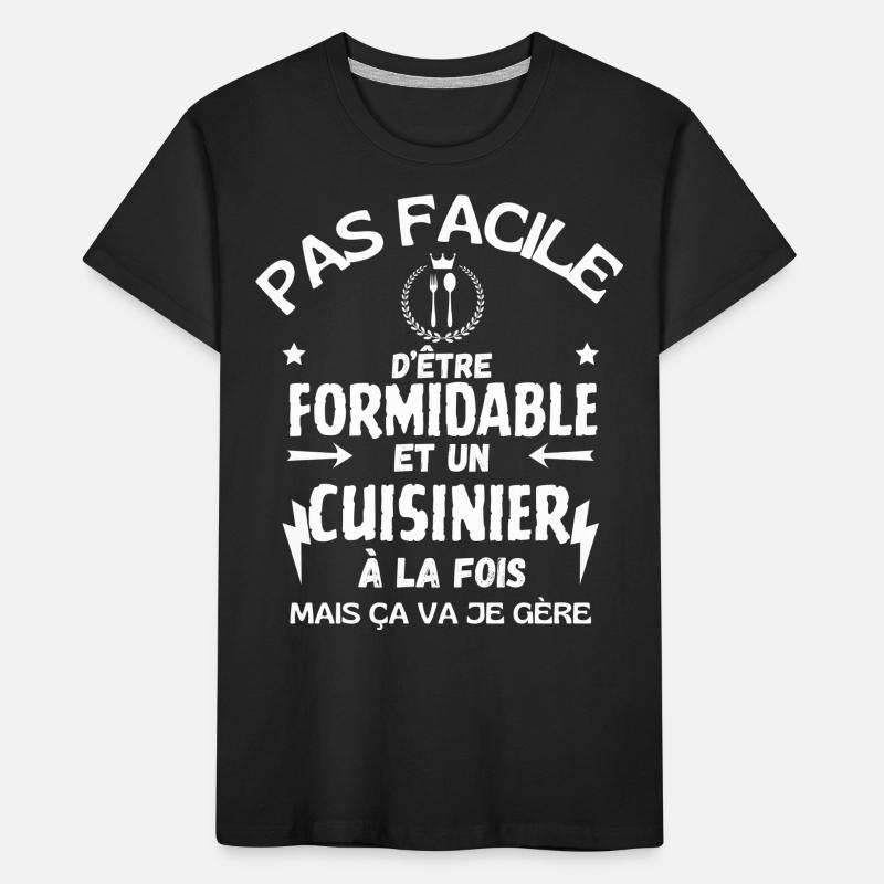 CUISINIER FORMIDABLE T-shirt bio Premium Enfant