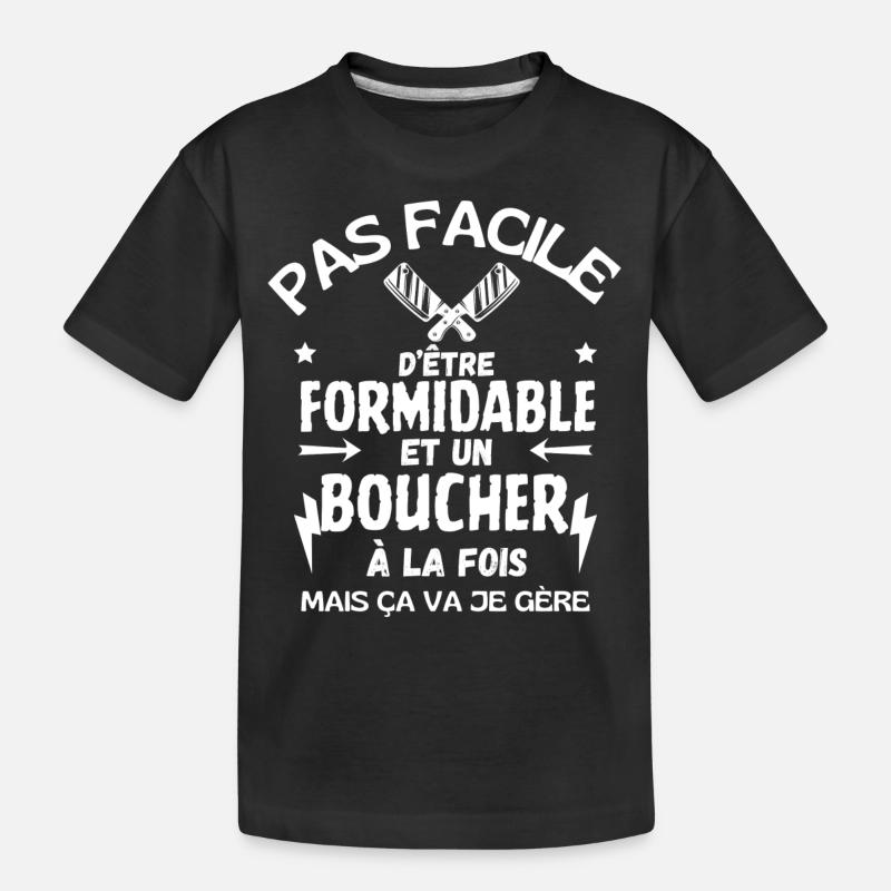 FORMIDABLE BRUCHER - Kids' Premium Organic T-Shirt - black