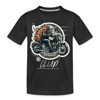 Couvercle de moto - T-shirt bio Premium Enfant - noir - Devant