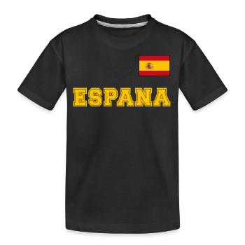 Look maillot de l’Espagne – ESPANA avec drapeau - T-shirt bio Premium Enfant - noir - Devant