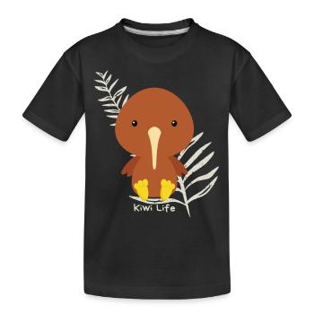Vie de kiwi - T-shirt bio Premium Enfant - noir - Devant