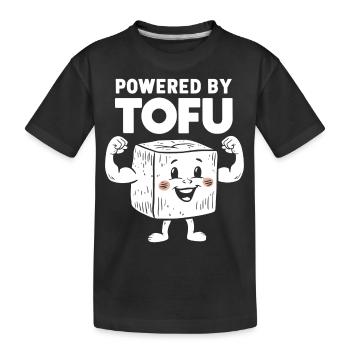 Tofu Lustiges - Kinder Premium Bio T-Shirt - Schwarz - Vorne