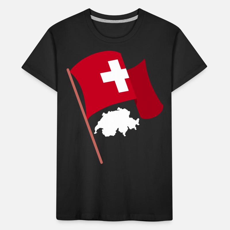 Schweiz Schweizer Schweizerdeutsch Kinder Premium Bio T-Shirt