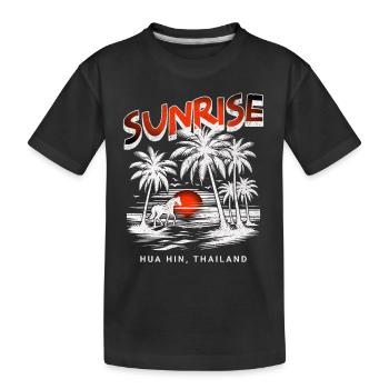 Sunrise Hua Hin Thailand - Kinder Premium Bio T-Shirt - Schwarz - Vorne