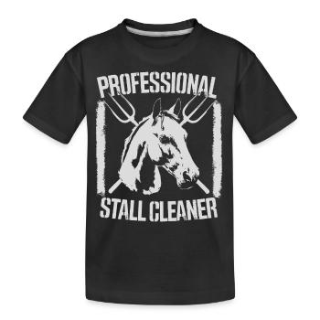Design humoristique pour un travail stable - T-shirt bio Premium Enfant - noir - Devant