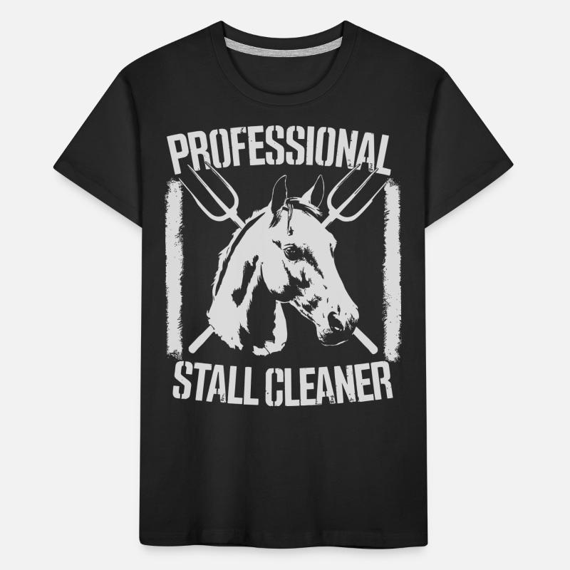 Humorous design for stable work Kids' Premium Organic T-Shirt