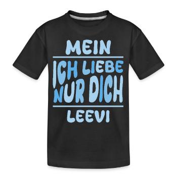 Leevi en tant qu’homme - T-shirt bio Premium Enfant - noir - Devant