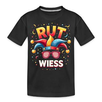 Köln Karneval - Rut und Wiess Design - Kinder Premium Bio T-Shirt - Schwarz - Vorne