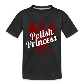 Princesse Polonaise - Polen - Prinzessin Pologne Polska - T-shirt bio Premium Enfant - noir - Devant