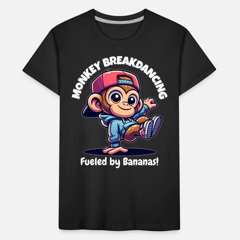 Monkey breakdancer Kids' Premium Organic T-Shirt