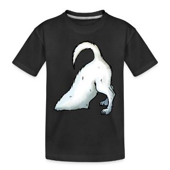 Jack Russell creuse - T-shirt bio Premium Enfant - noir - Devant