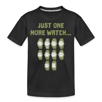 All that's missing is a watch in the wristwatch... - Kids' Premium Organic T-Shirt - black - Front