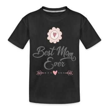 Mutter - Kinder Premium Bio T-Shirt - Schwarz - Vorne