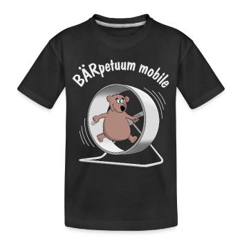 unendlich Energie - Perpetuum Mobile - Kinder Premium Bio T-Shirt - Schwarz - Vorne