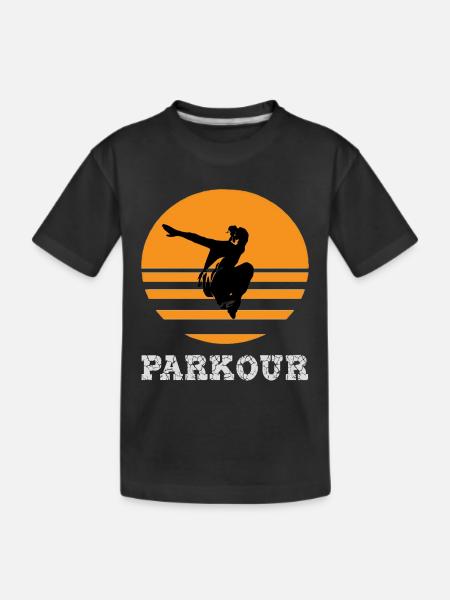 Parkour - Kids' Premium Organic T-Shirt - black