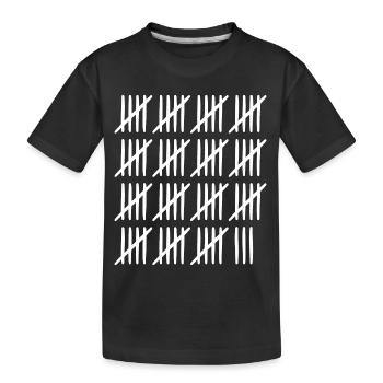 78 Geburtstag Strichliste - 78 Jahre alt - Kinder Premium Bio T-Shirt - Schwarz - Vorne